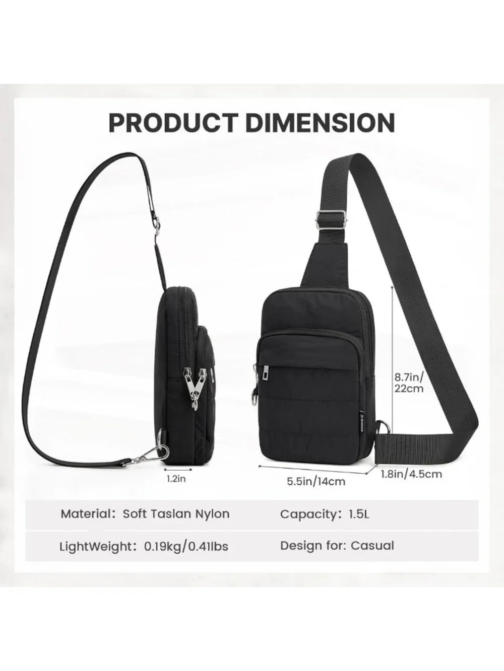 Lightweight Anti-Theft Crossbody Bag for Women | RFID Blocking Mini Sling Purse